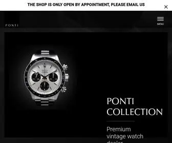 Ponti-Collection.ch(Watches in Geneva) Screenshot