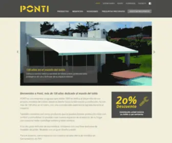 Ponti.com.uy(Toldos y Muebles de Exterior) Screenshot