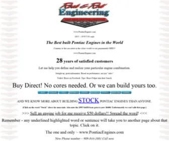 PontiacPower.com(Pontiac Engines) Screenshot