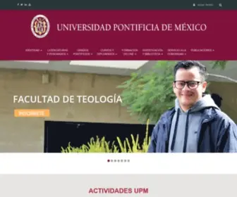 Pontificia.edu.mx(Universidad) Screenshot