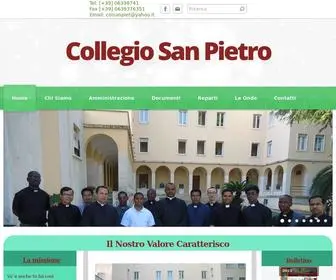 Pontificiocollegiosanpietro.com(Collegio San Pietro) Screenshot