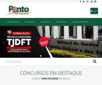 Pontodosconcursos.com.br(Cursos Online para Concursos) Screenshot