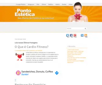 Pontoestetica.com.br(Um Portal Holístico Sobre Tudo Quanto Se Relaciona a Estética) Screenshot