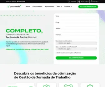 Pontomais.com.br(A maior plataforma de Controle de Ponto Online do Brasil) Screenshot