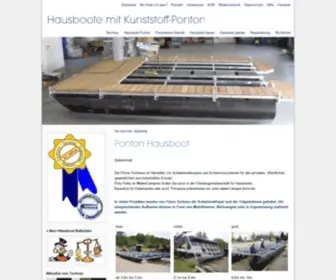 Ponton-Hausboot.de(Schwimmstege) Screenshot