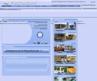 Pontonboot.de(Individuelle Hausboote kaufen) Screenshot