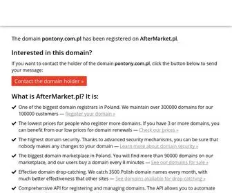 Pontony.com.pl(Domena) Screenshot