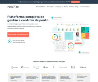 Pontotel.com.br(Plataforma de controle de ponto online) Screenshot
