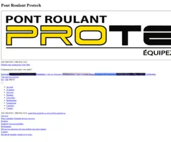 Pontroulantprotech.com(Pont Roulant Protech) Screenshot