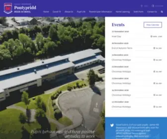 Pontypriddhighschool.co.uk(Pontypridd High School) Screenshot