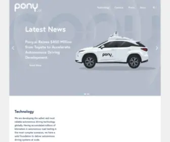 Pony.ai(Leading global autonomous driving technology company) Screenshot