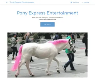 Ponyexpressentertainment.com(Pony Express Entertainment) Screenshot