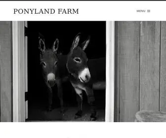 Ponylandfarm.com(Farm sitting that loves your animals and land as you do) Screenshot