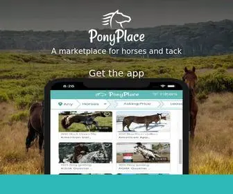 Ponyplace.net(Horse sales just got easier) Screenshot