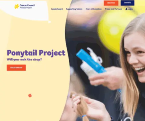 Ponytailproject.com.au(Ponytail Project) Screenshot