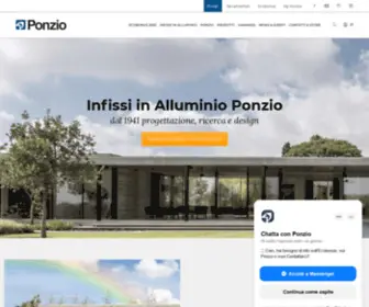 Ponzioaluminium.com(Aluminium design dal 1941) Screenshot