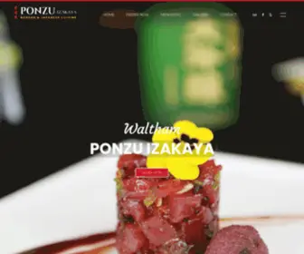 Ponzuizakaya.com(Ponzu Izakaya) Screenshot