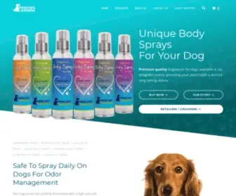 Poochesaromas.com(Body Sprays for Dogs) Screenshot