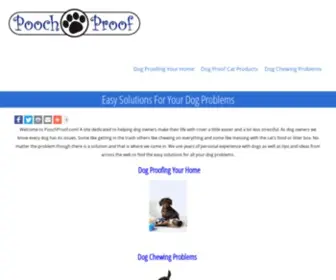 Poochproof.com(Dog Problems Big And Small) Screenshot