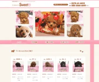 Poodle-Shop-Sweet.com(トイプードル) Screenshot