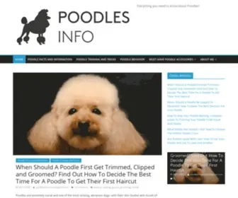 Poodlesinfo.com(Poodles Info) Screenshot