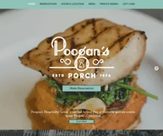 Poogansporch.com(Poogan's Porch) Screenshot