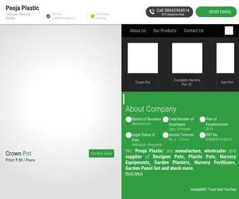 Poojaplastic.co.in(Pooja Plastic) Screenshot