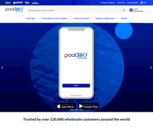 Pool360.com(Pool 360) Screenshot