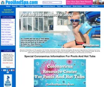 Poolandspa.com(Hot Tub Parts) Screenshot