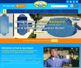 Poolandspadepot.com(Custom Pool Builder Nashville) Screenshot