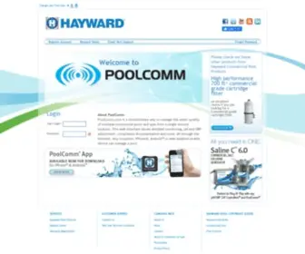 Poolcomm.com(Hayward PoolComm) Screenshot