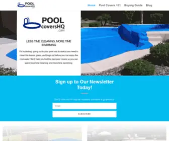 Poolcovershq.com(All about pool covers) Screenshot