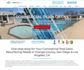 Pooldeks.com(Commercial Pool Deck San Diego) Screenshot