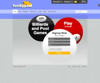 Poolgame.co.uk(Pool Games) Screenshot