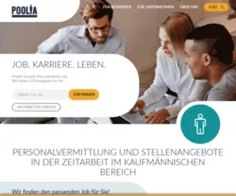 Poolia.de(Jobs und Stellenangebote in Marketing) Screenshot