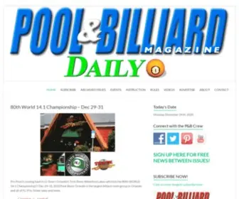 Poolmag.com(Pool & Billiard Magazine) Screenshot