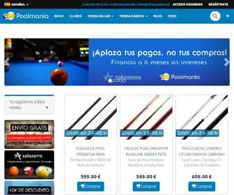 Poolmania.es(Tienda de billar online en Poolmania) Screenshot
