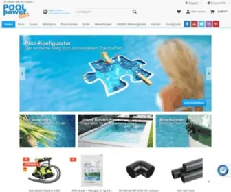 Poolpowershop.de(Der Shop für Pool und Sauna) Screenshot