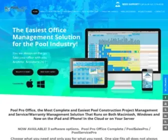 Poolprooffice.com(Pool Pro Office) Screenshot