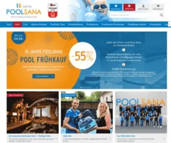 Poolsana.de(Der Fachdiscount für Pool und Sauna) Screenshot