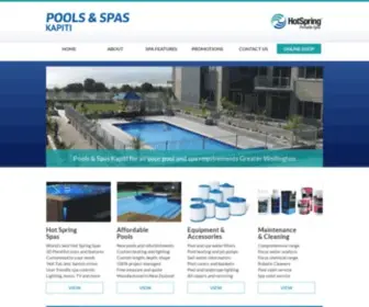 Poolsandspaskapiti.co.nz(Spas Kapiti Coast) Screenshot