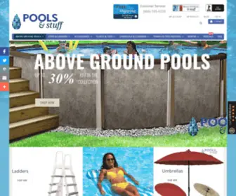 Poolsandstuff.com(Pools for Sale) Screenshot