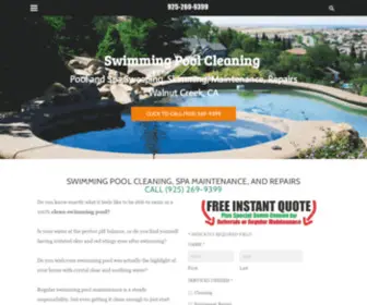 Poolserviceswalnutcreek.com(Pool Cleaning Service) Screenshot