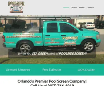 Poolsidescreenrepair.com(Pool Screen Repair Orlando) Screenshot