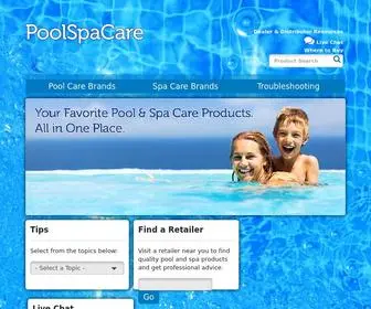 Poolspacare.com(PoolSpaCare US) Screenshot