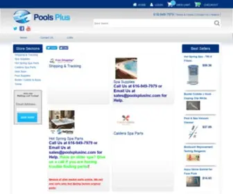 Poolsplusinc.com(Online Catalog) Screenshot