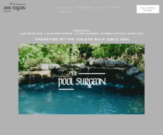 Poolsurgeon.com(The Pool Surgeon) Screenshot