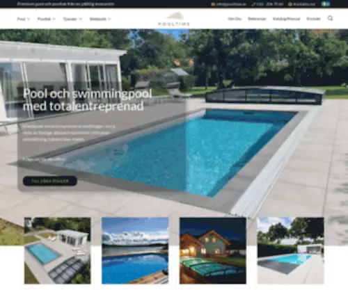 Poolteam.se(Pool & swimmingpool online) Screenshot