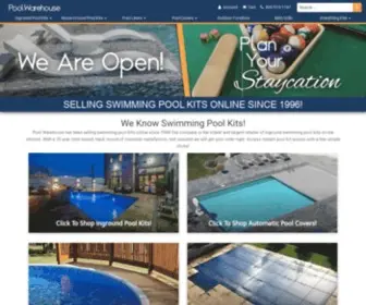 Poolwarehouse.com(Inground Swimming Pool Kits) Screenshot