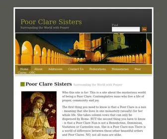 Poorclare.org(Poor Clare Sisters) Screenshot